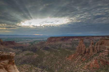 Colorado National Monument is a part of the National Park Service near the city of Grand Junction, Colorado.の写真素材