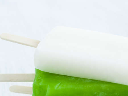 Frozen pop on a stick.の写真素材