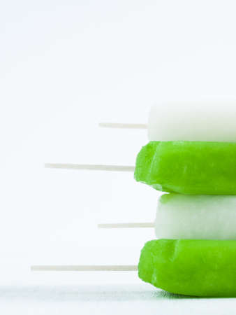 Frozen pop on a stick.の写真素材