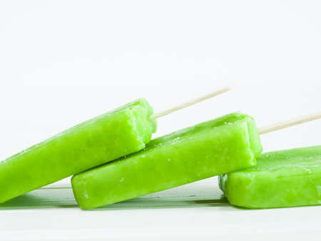 Frozen pop on a stick.の写真素材
