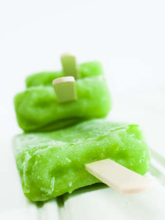 Frozen pop on a stick.の写真素材