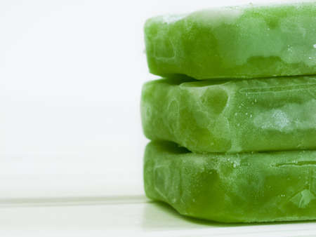Frozen pop on a stick.の写真素材