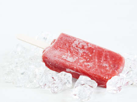 Frozen pop on a stick.の写真素材