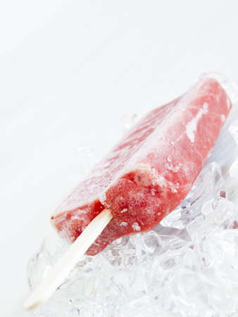 Frozen pop on a stick.の写真素材