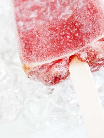 Frozen pop on a stick.の写真素材