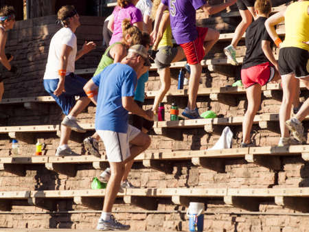 2012 Fitness on the Rocks event at the Red Rocks Amphitheater. Denver, Coloradoのeditorial素材