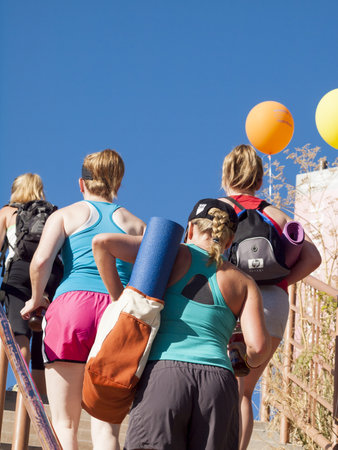 2012 Fitness on the Rocks event at the Red Rocks Amphitheater. Denver, Coloradoのeditorial素材