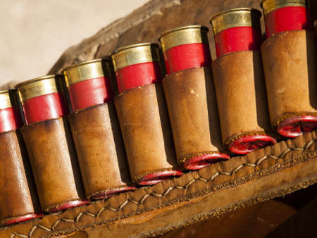 2012 annual match of Colorado Shaketails Cowboy Action Shooting SASS Club.  The firearms used are based on those which existed in the 19th century American West, i.e. lever action rifle, single action revolver, and shotgun.のeditorial素材