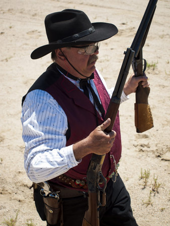 2012 annual match of Colorado Shaketails Cowboy Action Shooting SASS Club. のeditorial素材