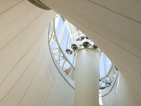 Close-up of skylite in Denver International Airport, Colorado.のeditorial素材