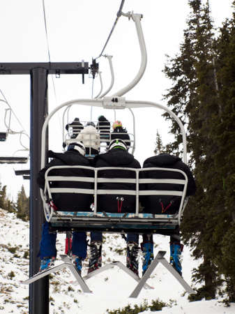 Beginning of 2012 ski season at Loveland Ski Area, Colorado.のeditorial素材