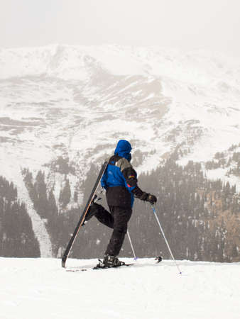 Beginning of 2012 ski season at Loveland Ski Area, Colorado.のeditorial素材