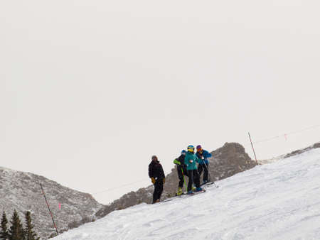 Beginning of 2012 ski season at Loveland Ski Area, Colorado.のeditorial素材