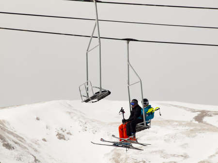 Beginning of 2012 ski season at Loveland Ski Area, Colorado.のeditorial素材