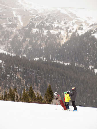 Beginning of 2012 ski season at Loveland Ski Area, Colorado.のeditorial素材
