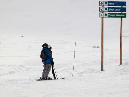 Beginning of 2012 ski season at Loveland Ski Area, Colorado.のeditorial素材