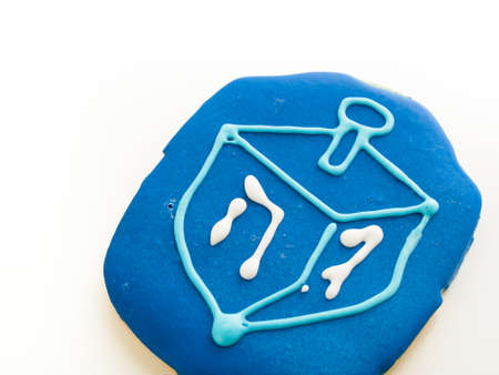 Gourmet cookies decorated for Hanukkah.の写真素材