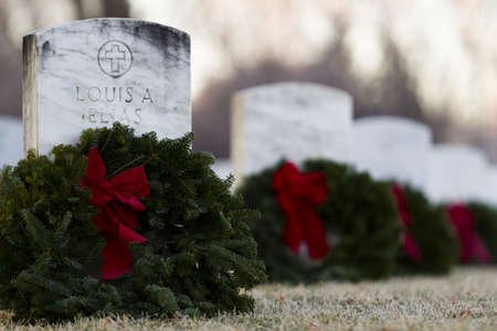 2012 Christmas Honors at the Fort Logan National Cemetery, Denver.のeditorial素材