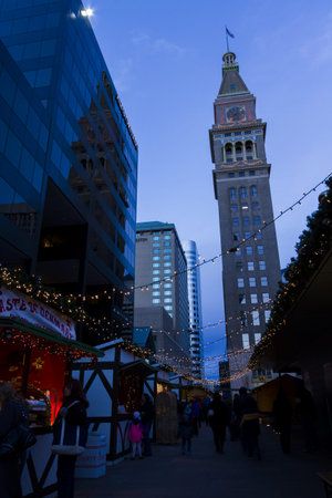 2012 Denver Christkindl Market at Skyline Park along the 16th Street Mal.のeditorial素材