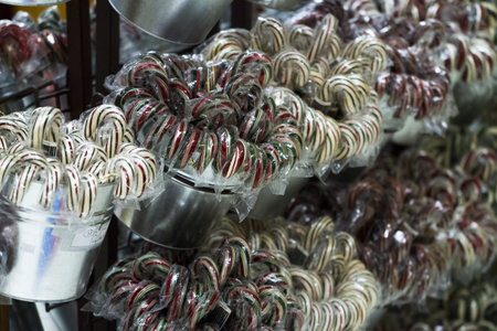 Gourmet hard candies for Christmas holidays.の写真素材