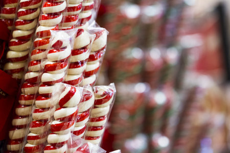 Gourmet hard candies for Christmas holidays.の写真素材