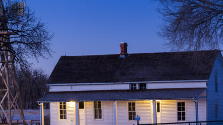 Historical farm house at the 17mile House Farm Park, Colorado.