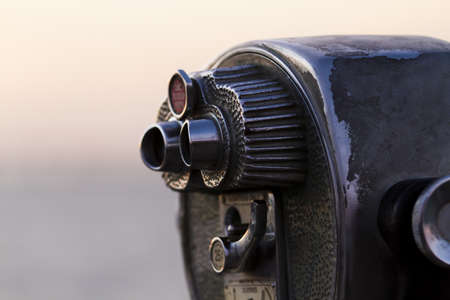 A coin operated view finder in tourist location.の写真素材