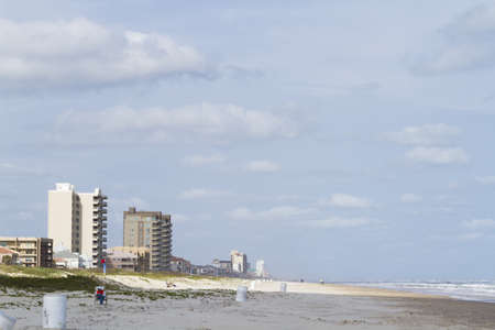 Beach of South Padre Island, TX.のeditorial素材