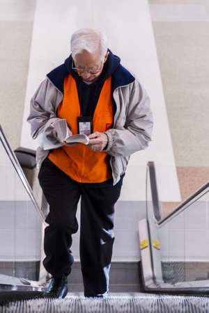 Passengers at the Denver International Airport.のeditorial素材