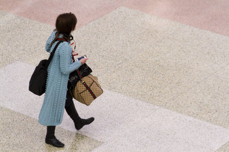 Passengers at the Denver International Airport.
