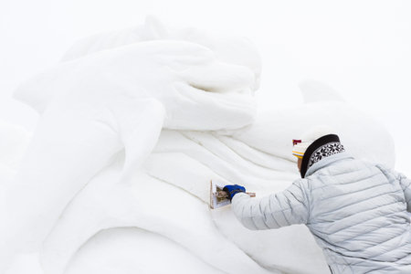 2013 Budweiser International Snow Sculpture Championships in Breckenridge, Colorado.