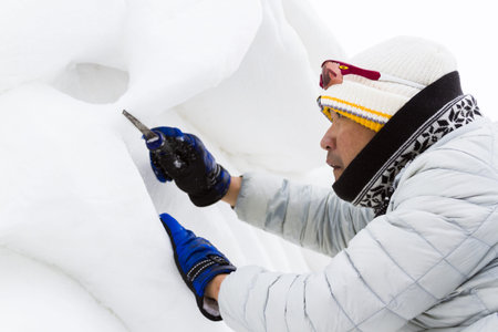 2013 Budweiser International Snow Sculpture Championships in Breckenridge, Colorado.
