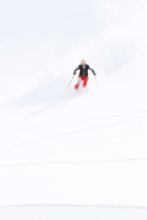 Skiing at Howelsen Hill in Steamboat Springs, Colorado.のeditorial素材
