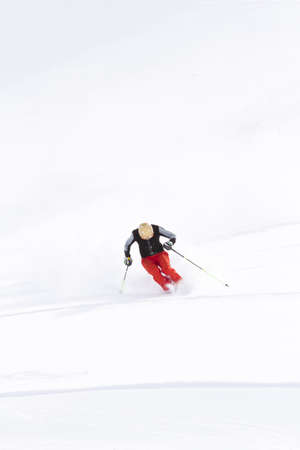 Skiing at Howelsen Hill in Steamboat Springs, Colorado.のeditorial素材