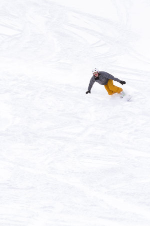 Skiing at Howelsen Hill in Steamboat Springs, Colorado.のeditorial素材