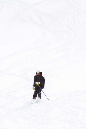 Skiing at Howelsen Hill in Steamboat Springs, Colorado.のeditorial素材