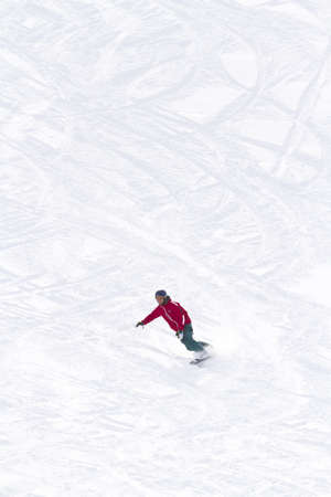 Skiing at Howelsen Hill in Steamboat Springs, Colorado.のeditorial素材