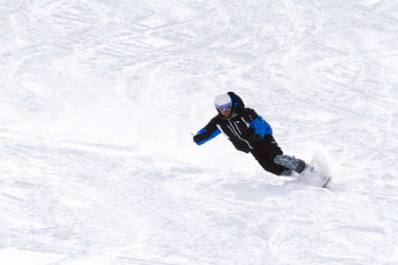 Skiing at Howelsen Hill in Steamboat Springs, Colorado.のeditorial素材