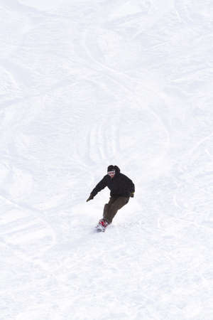 Skiing at Howelsen Hill in Steamboat Springs, Colorado.のeditorial素材