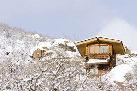 Luxury residential structures in the mountains.のeditorial素材