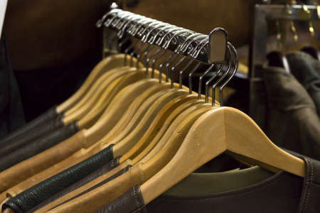 Cowboy vests on dispaly in the store.の写真素材