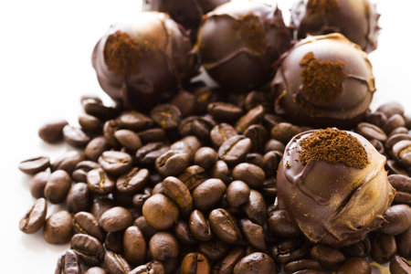 Gourmet expresso truffles hand made by chocolatier.