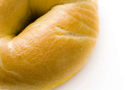 Freshly baked Plain bagel.の写真素材