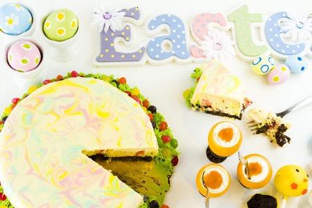 Easter sugar fest with variety of gourmet chocolate good.