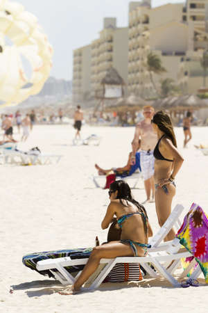 Beach of the Caribbean Sea in daytime.のeditorial素材