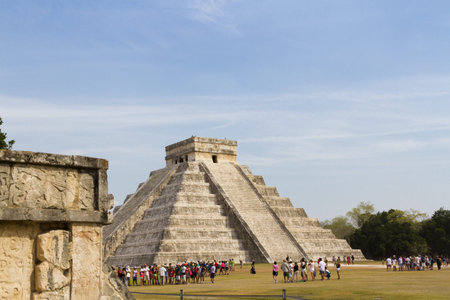 Mayan Pyramid Chichen Itza, Yucatan Peninsula, Mexico.