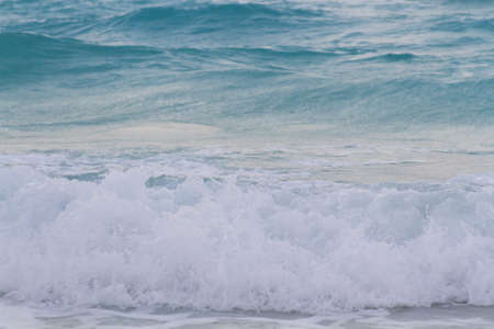 Sunset over the beach of Caribbean Sea.の写真素材