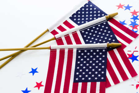 Patriotic items to celebrate July 4th.の写真素材