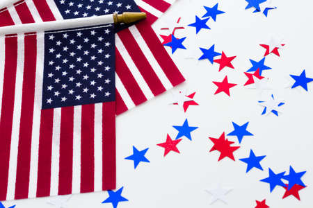 Patriotic items to celebrate July 4th.の写真素材