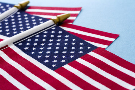 Patriotic items to celebrate July 4th.の写真素材